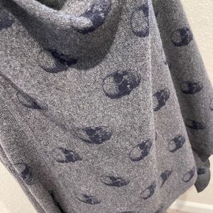 SOLD - 360 Skull Cashmere poncho